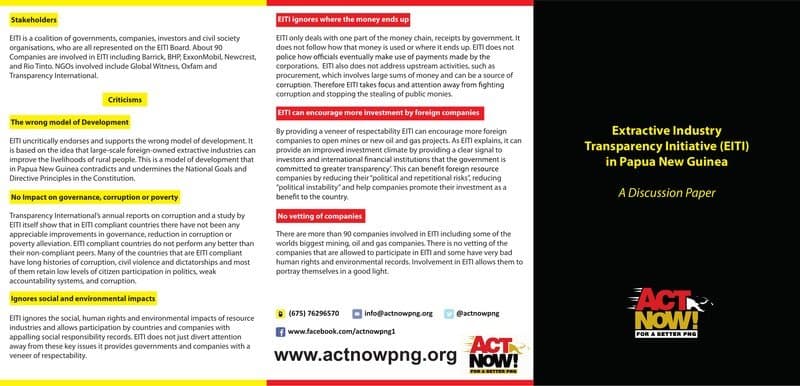 EITI Discussion Paper