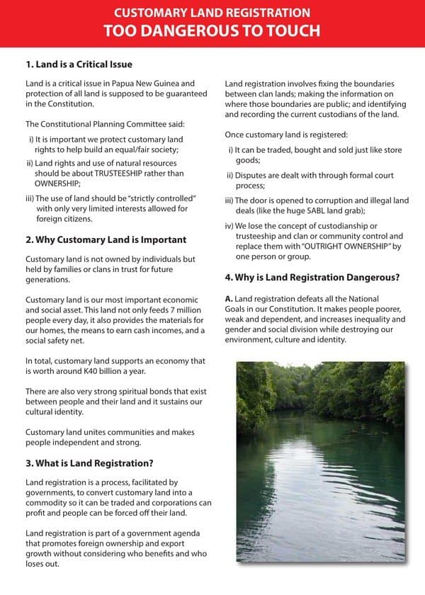 Land Registration: Too Dangerous to Touch