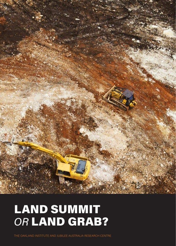 Land Summit or Land Grab?