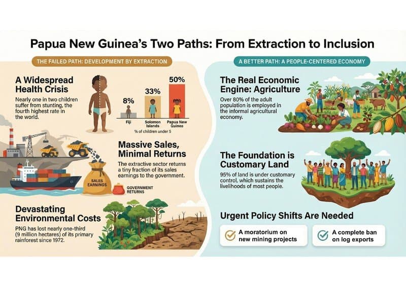 The Paradox of Wealth Without Development