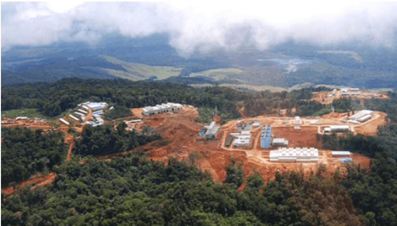 Nickel and cobalt mine in the Kurumbukari area of Madang's Usino- Bundi district