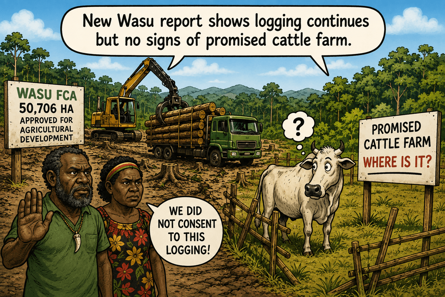 Two years later: No action on warning signs, still no beef, yet logging continues in Morobe